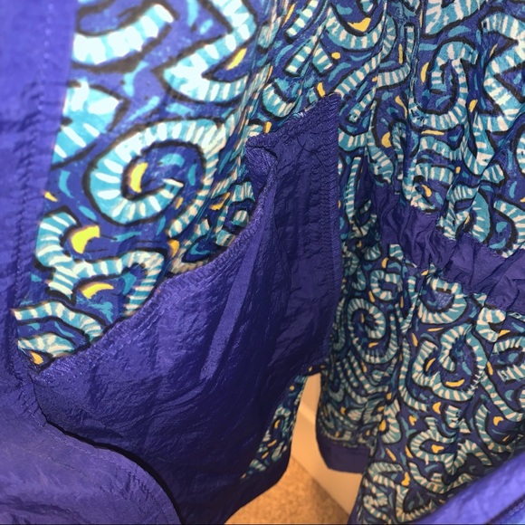 NIKE ABSTRACT UNIQUE PRINT VINTAGE Y2K WINDBREAKER 90’s CINCH WAIST (G) - Picture 4 of 7